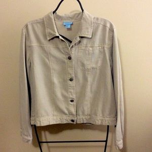 Sigrid Olsen Tan Jean Jacket